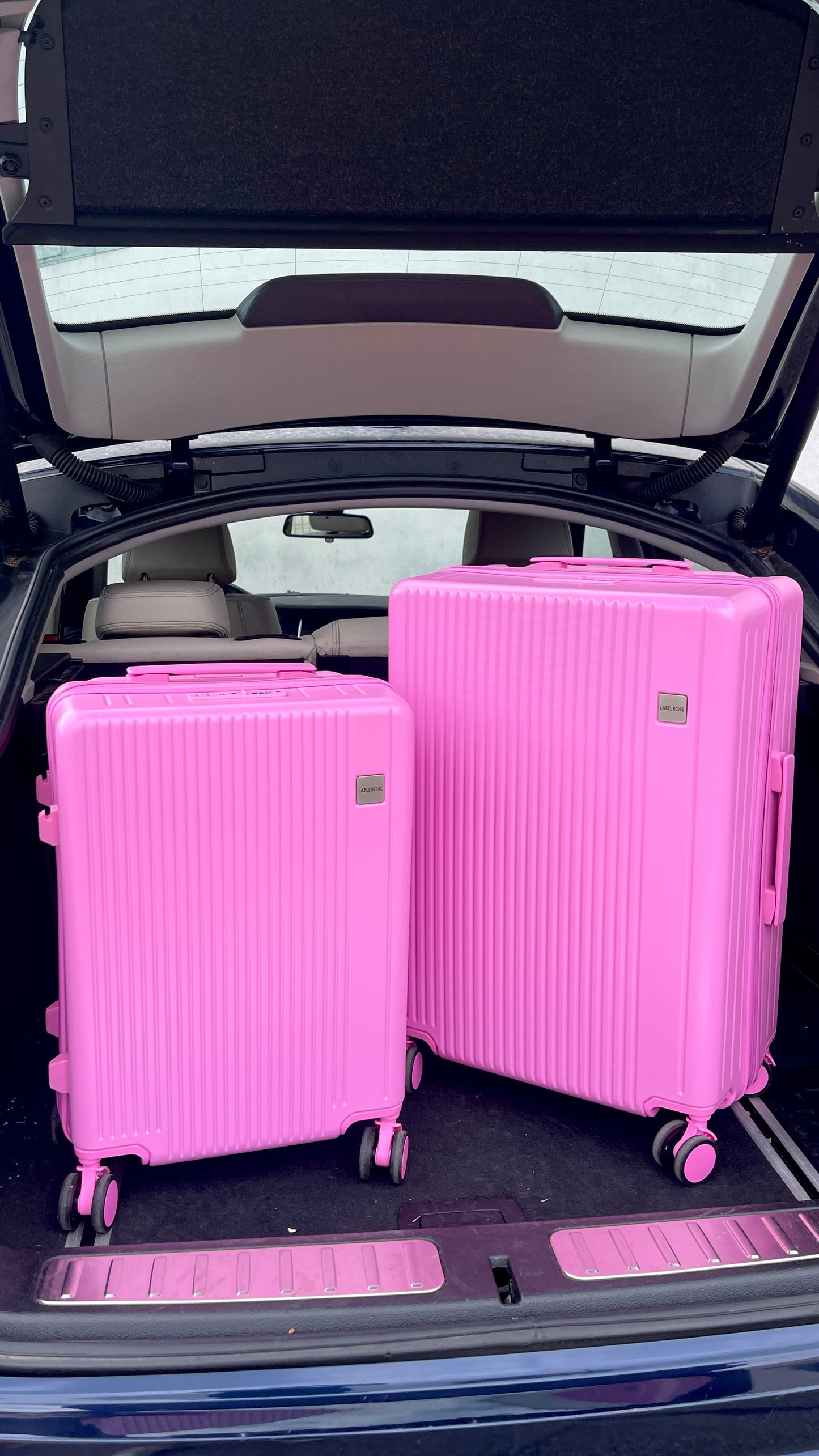 Valigia trolley opaco quattro ruote - ROSA