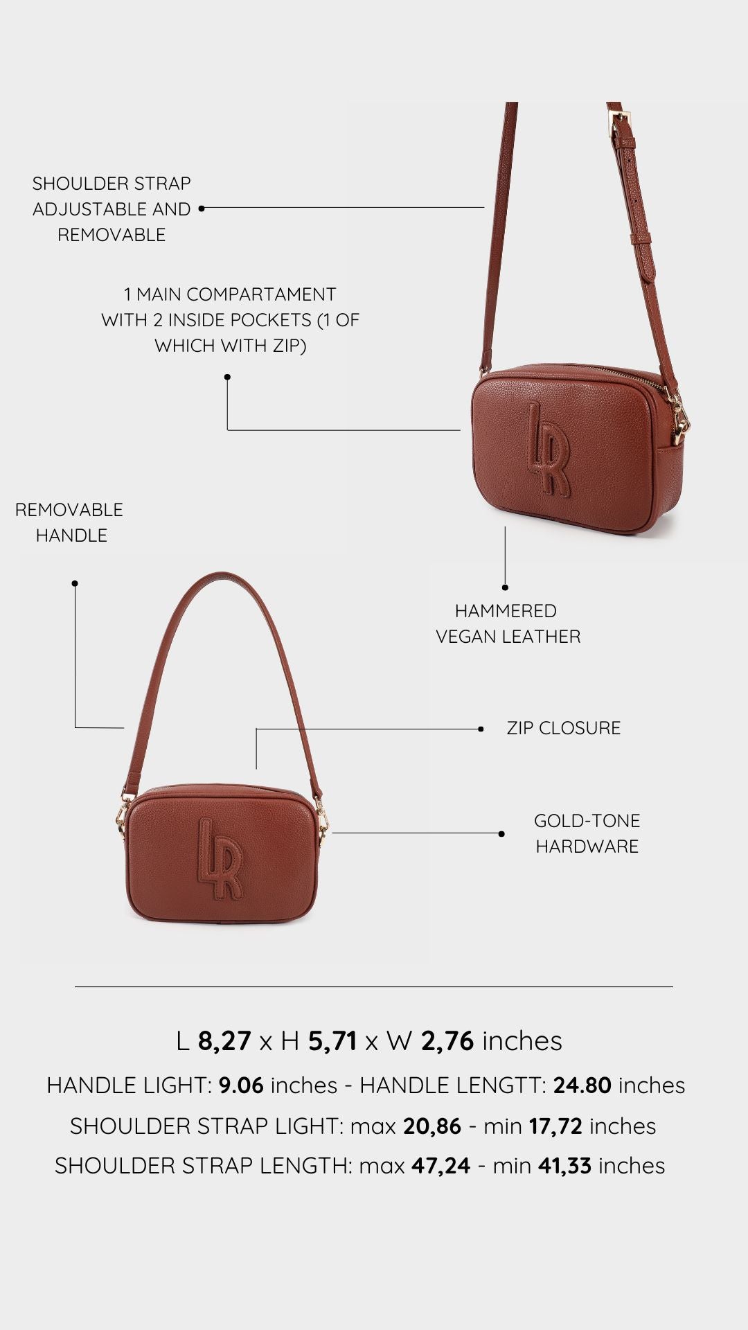 Borsa Camera Bag TERRY - BROWN