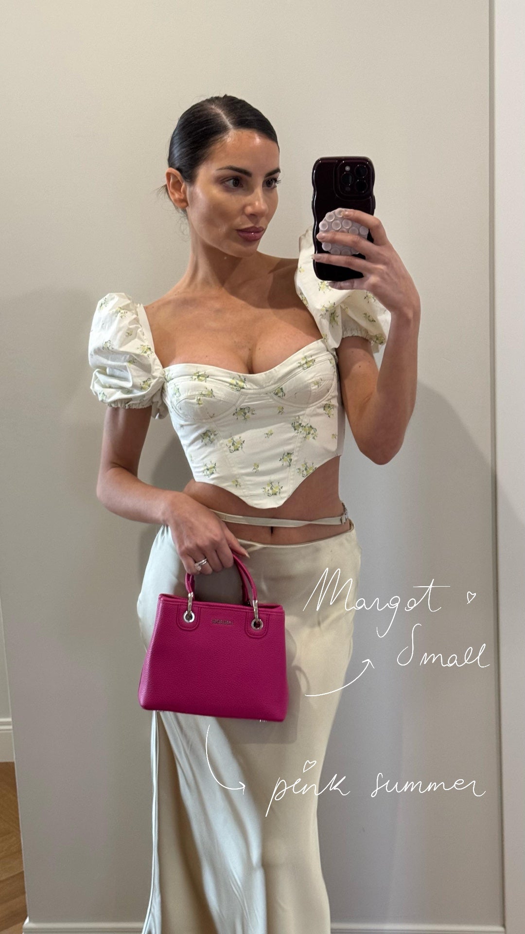 Borsa a mano MARGOT SMALL - PINK SUMMER