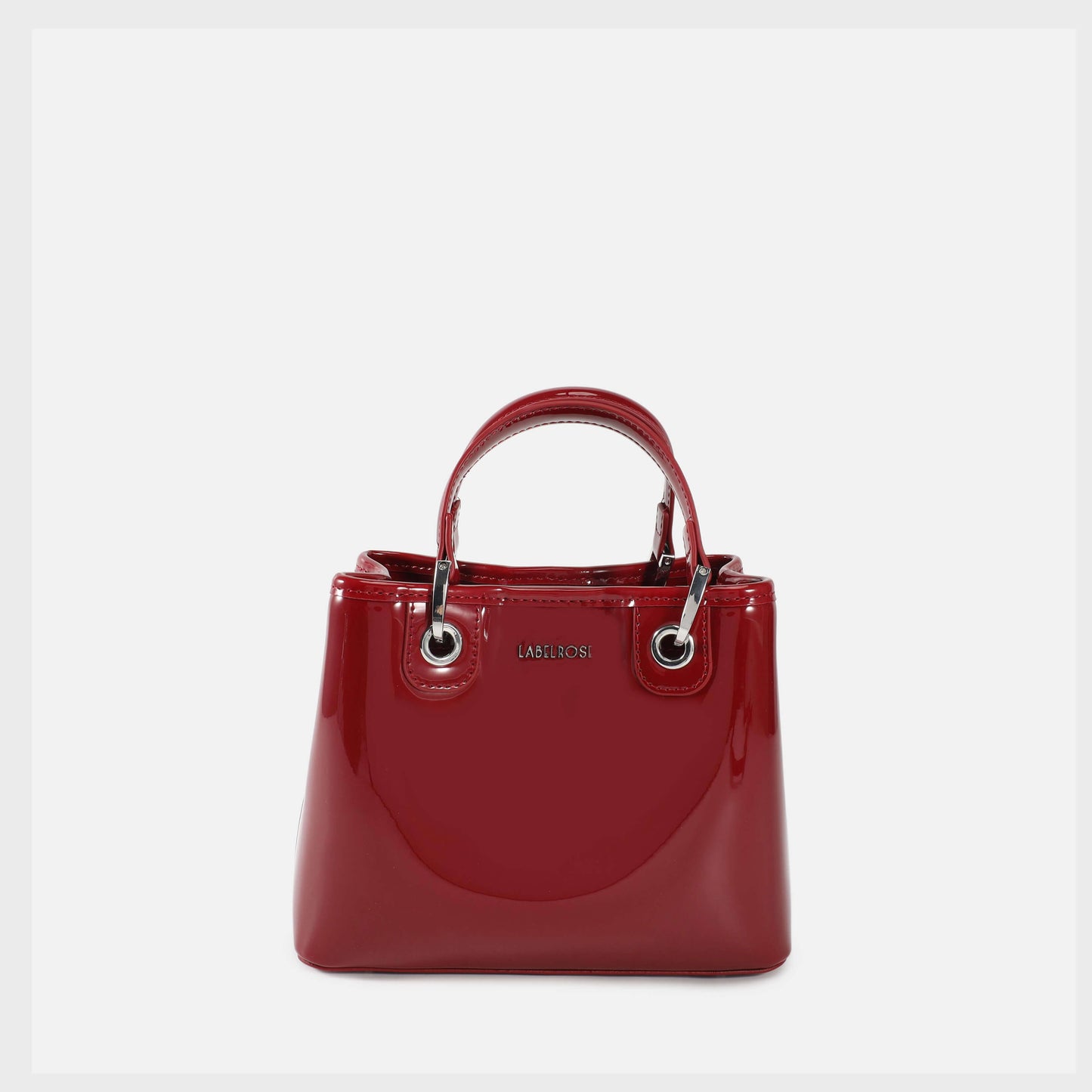 Borsa a mano MARGOT SMALL VERNICE - BORDEAUX