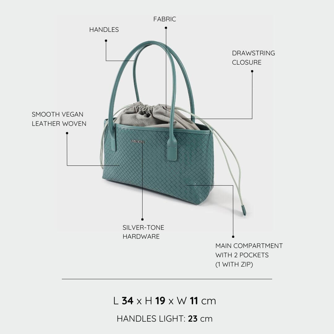 Borsa a spalla SPENCER - SEA GREEN