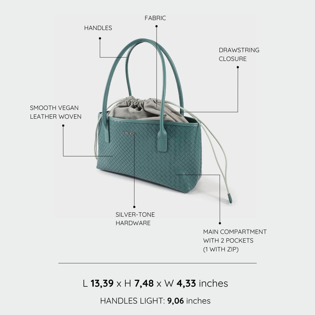 Borsa a spalla SPENCER - SEA GREEN