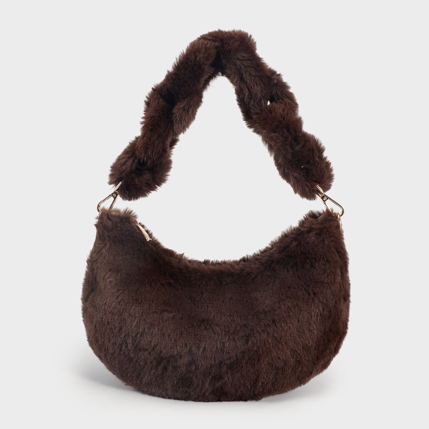 Borsa in teddy CAMILLA - MARRONE