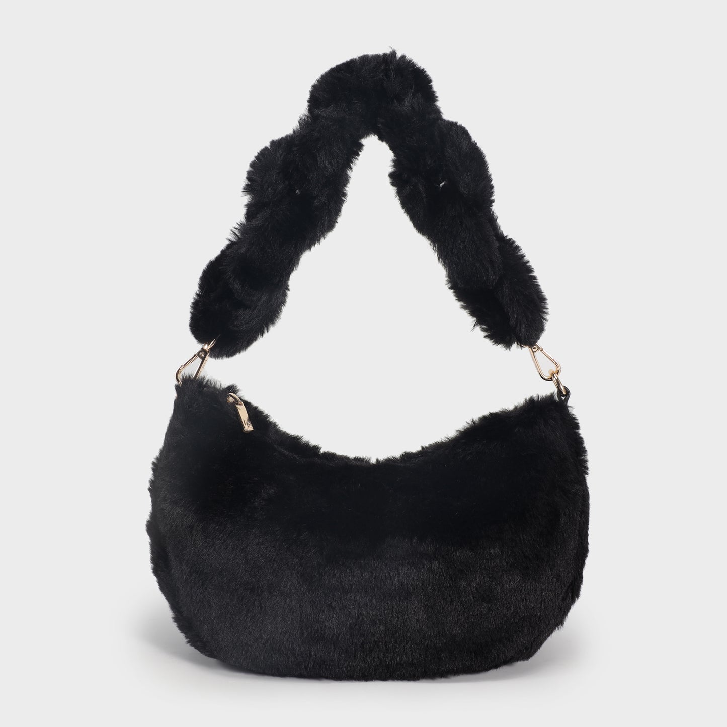 Borsa in teddy CAMILLA - NERO