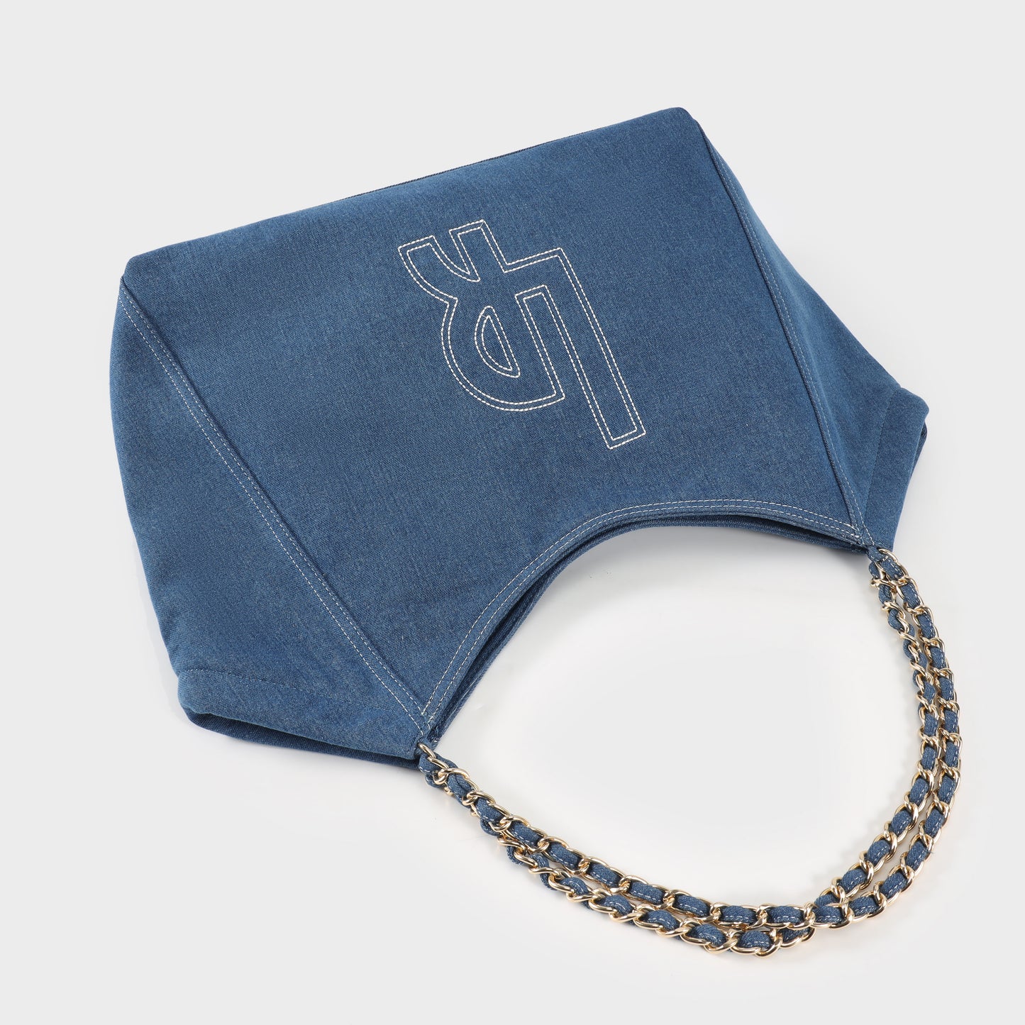 Shopping bag a spalla CORINNE DENIM - BLUETTE