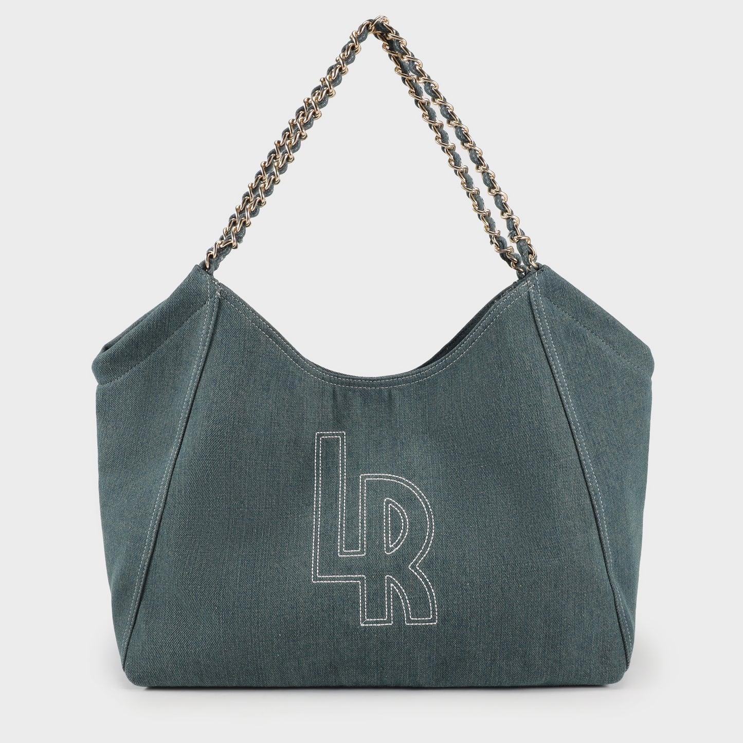 Shopping bag a spalla CORINNE DENIM - BLUE