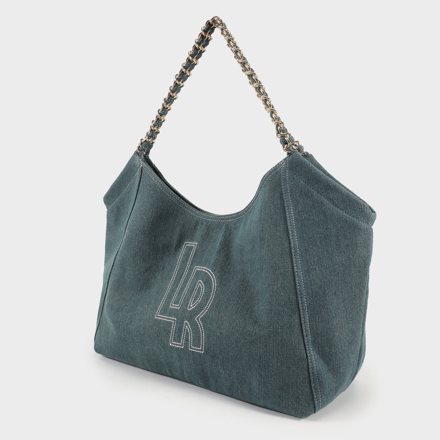 Shopping bag a spalla CORINNE DENIM - BLUE