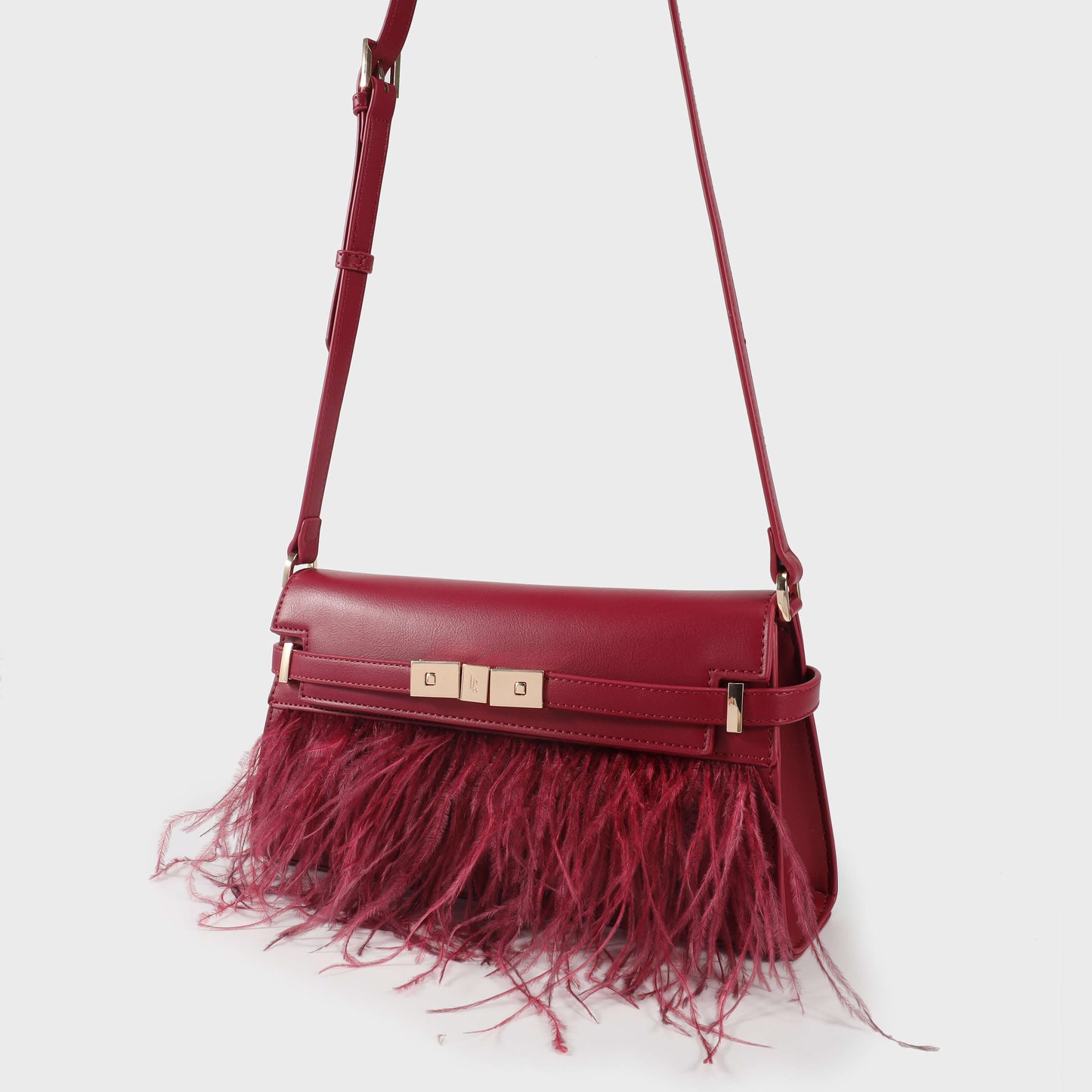 Borsa a tracolla GRACE LONG LE - CHERRY