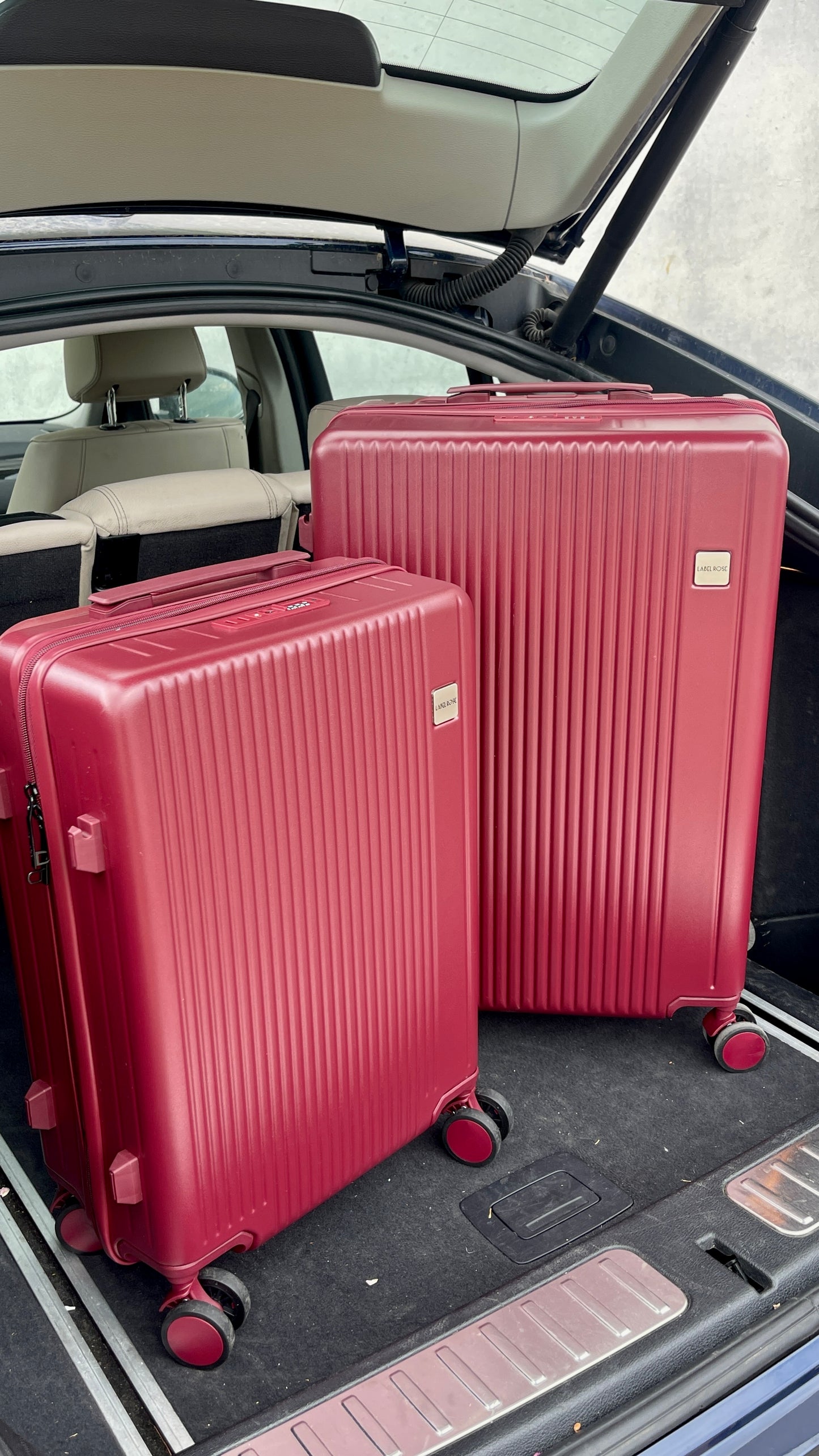 Matt trolley suitcase four wheels - BORDEAUX