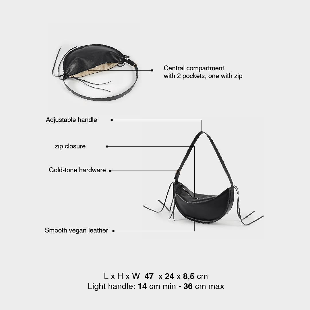 Borsa a spalla EMILY BIG - NERO