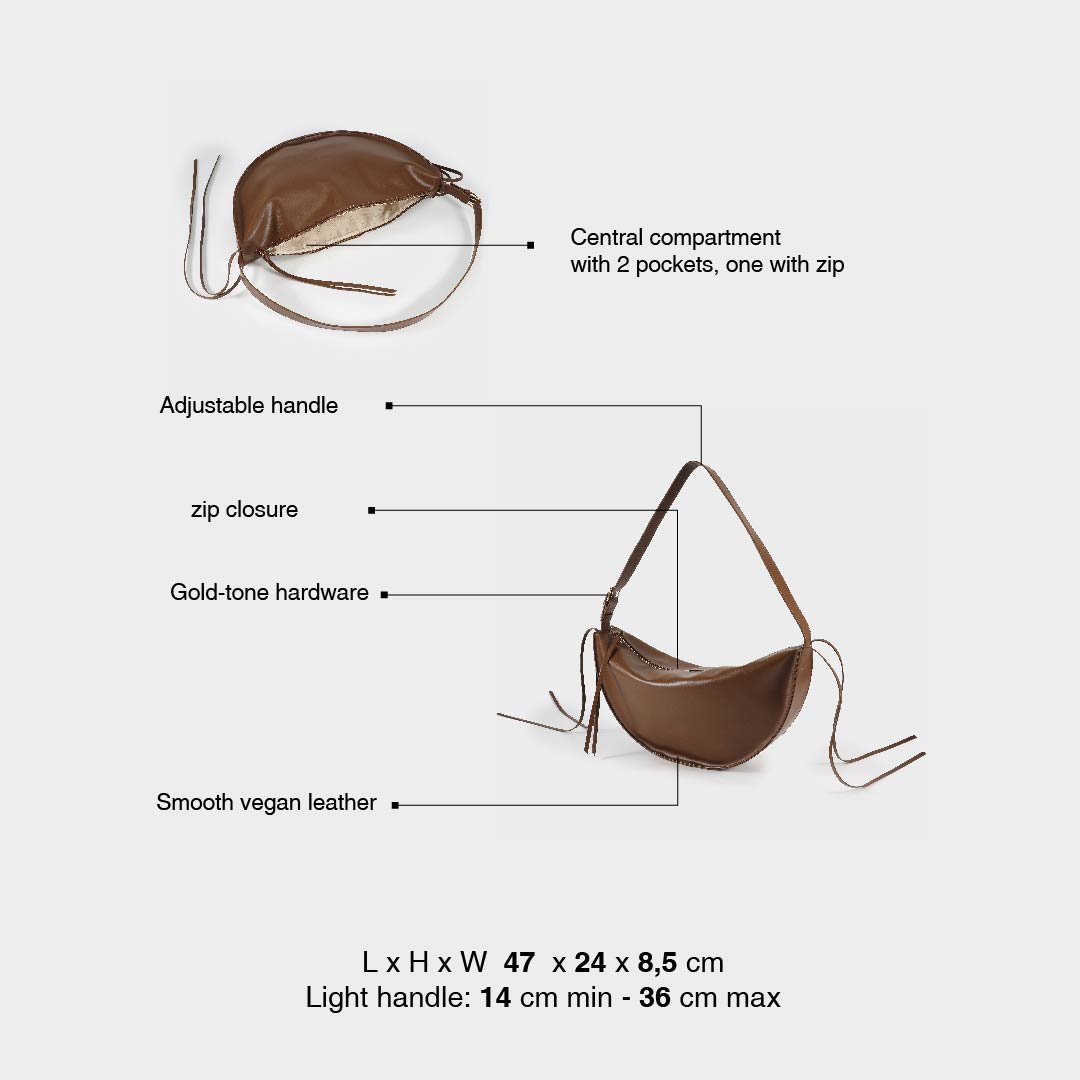 EMILY BIG Shoulder Bag - BROWN