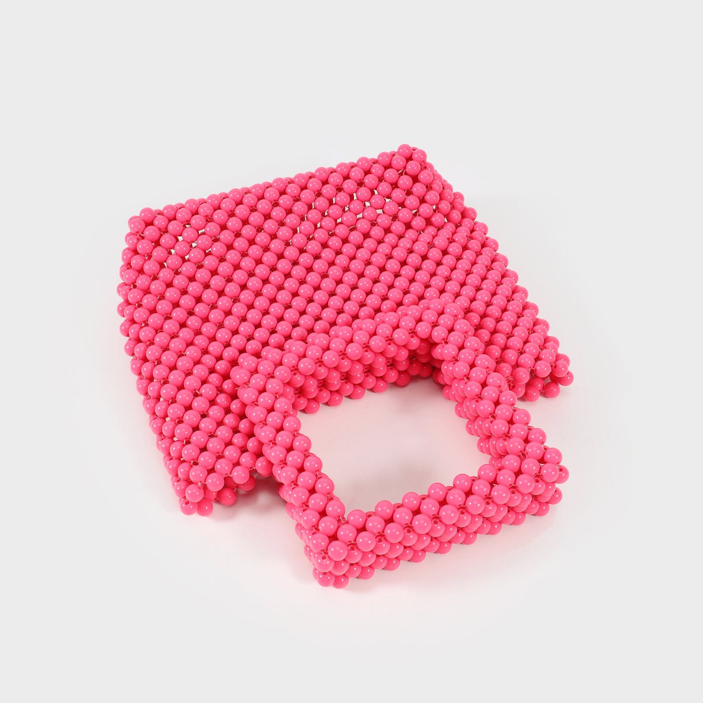 Bolso de mano con cuentas rìgido - ROSA
