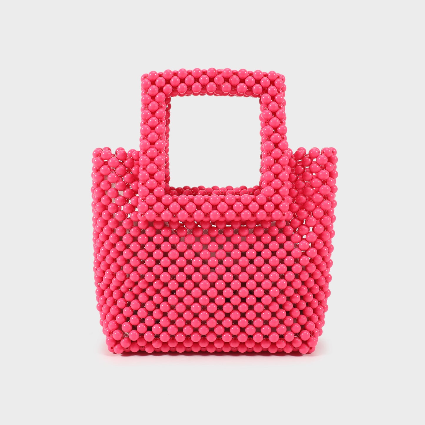 Bolso de mano con cuentas rìgido - ROSA