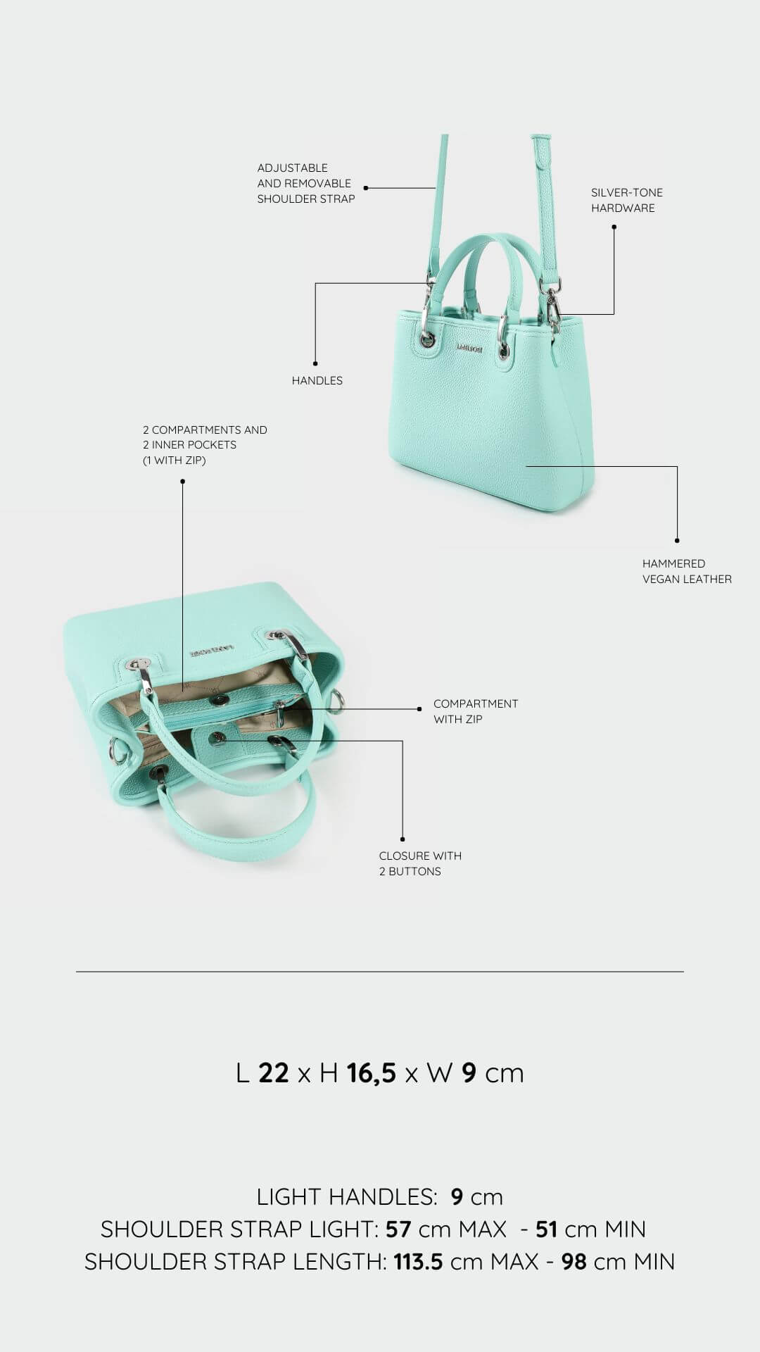 Borsa a mano MARGOT SMALL - TIFFANY