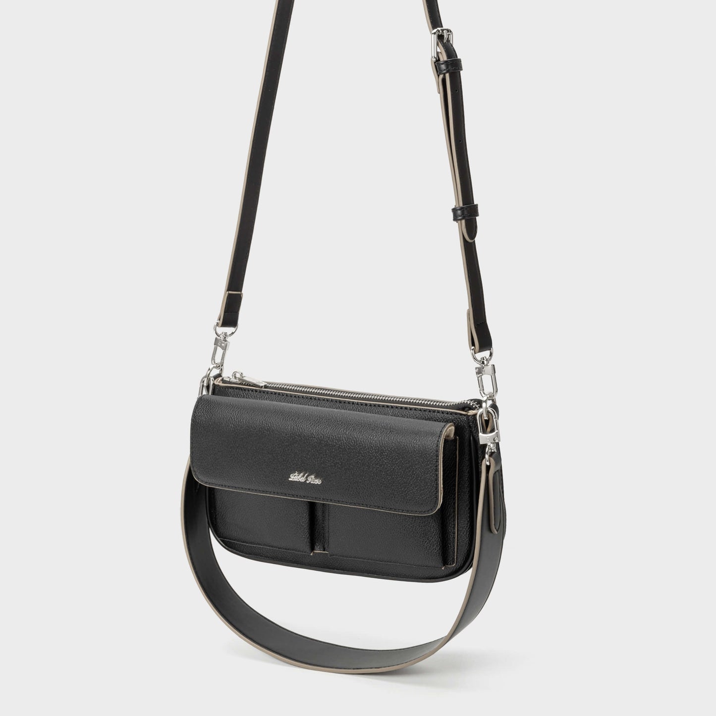 Borsa a spalla SABRINA - BLACK SILVER