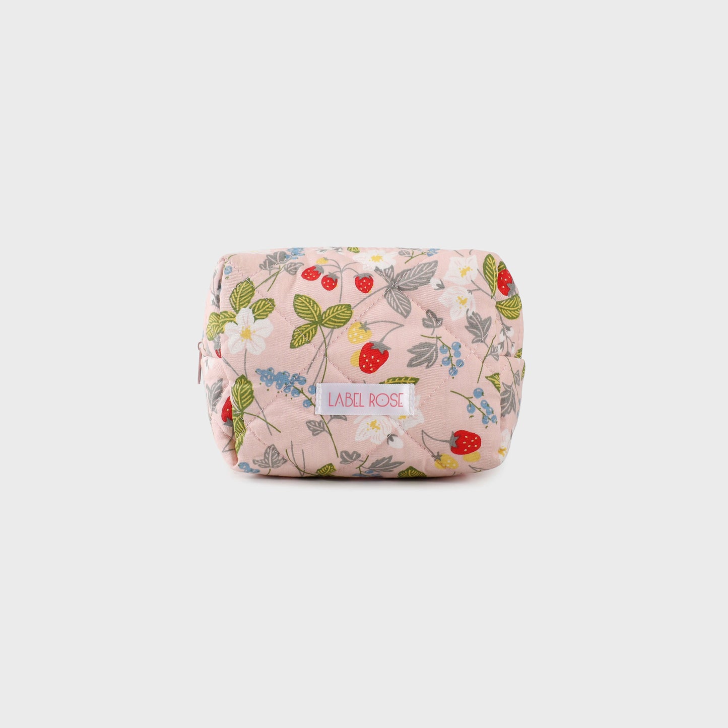 Trousse in tessuto con frutti SMALL - ROSA