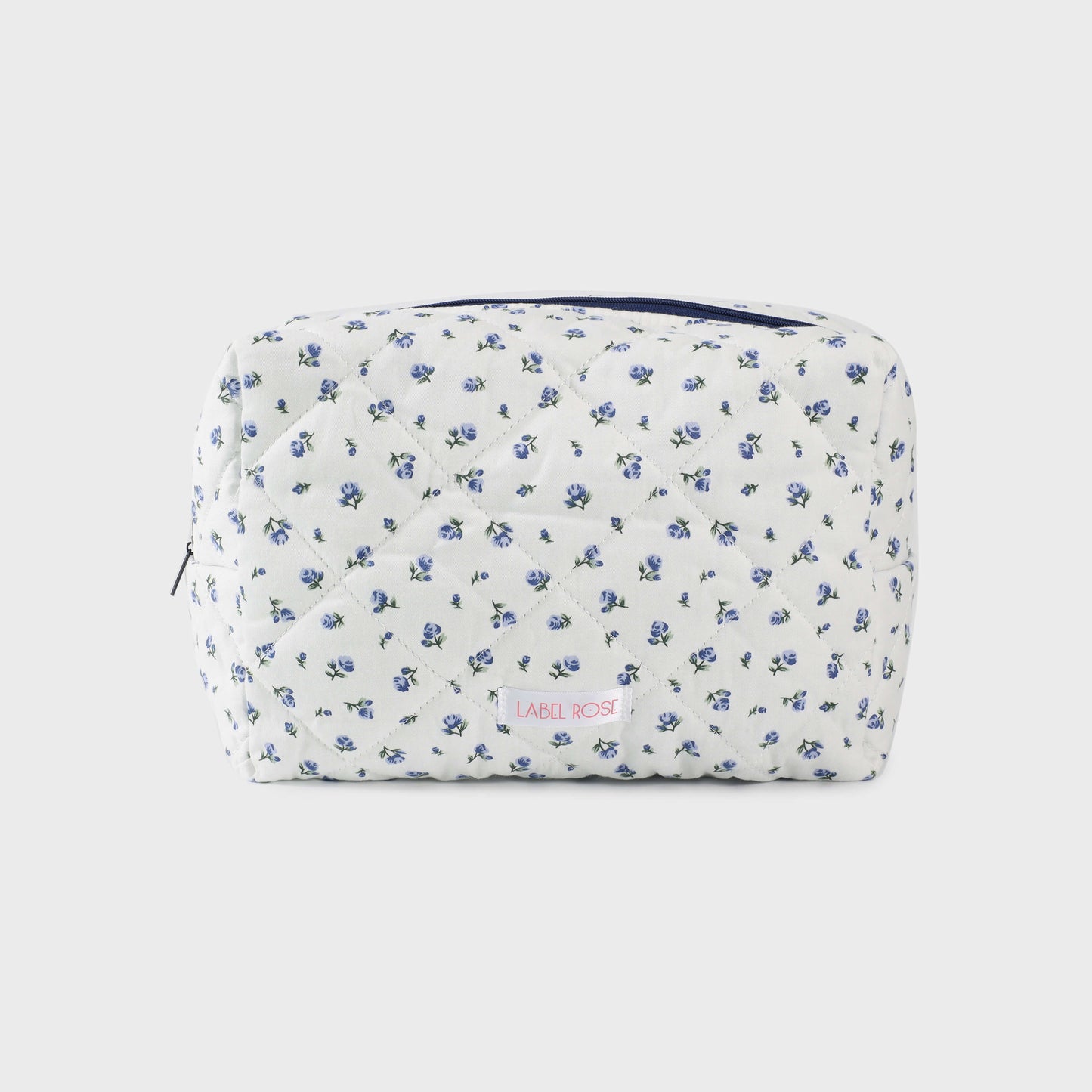 Trousse in tessuto con rose BIG - BLU