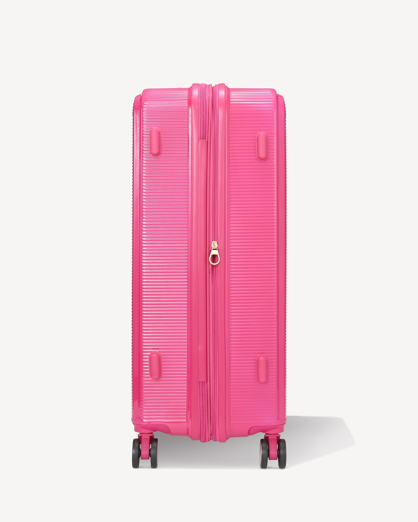 Valigia da stiva quattro ruote lucido - FUXIA