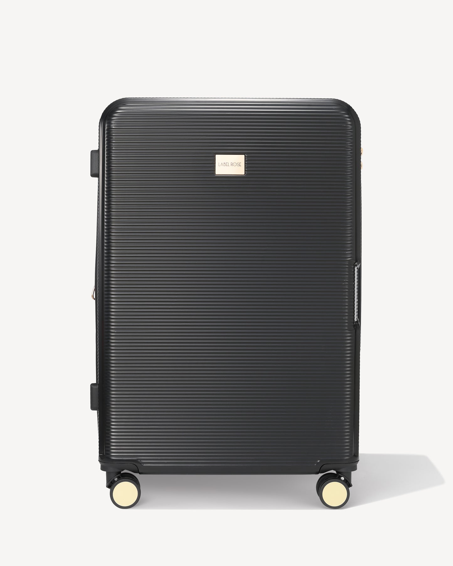 Shiny hold suitcase four wheels - BLACK