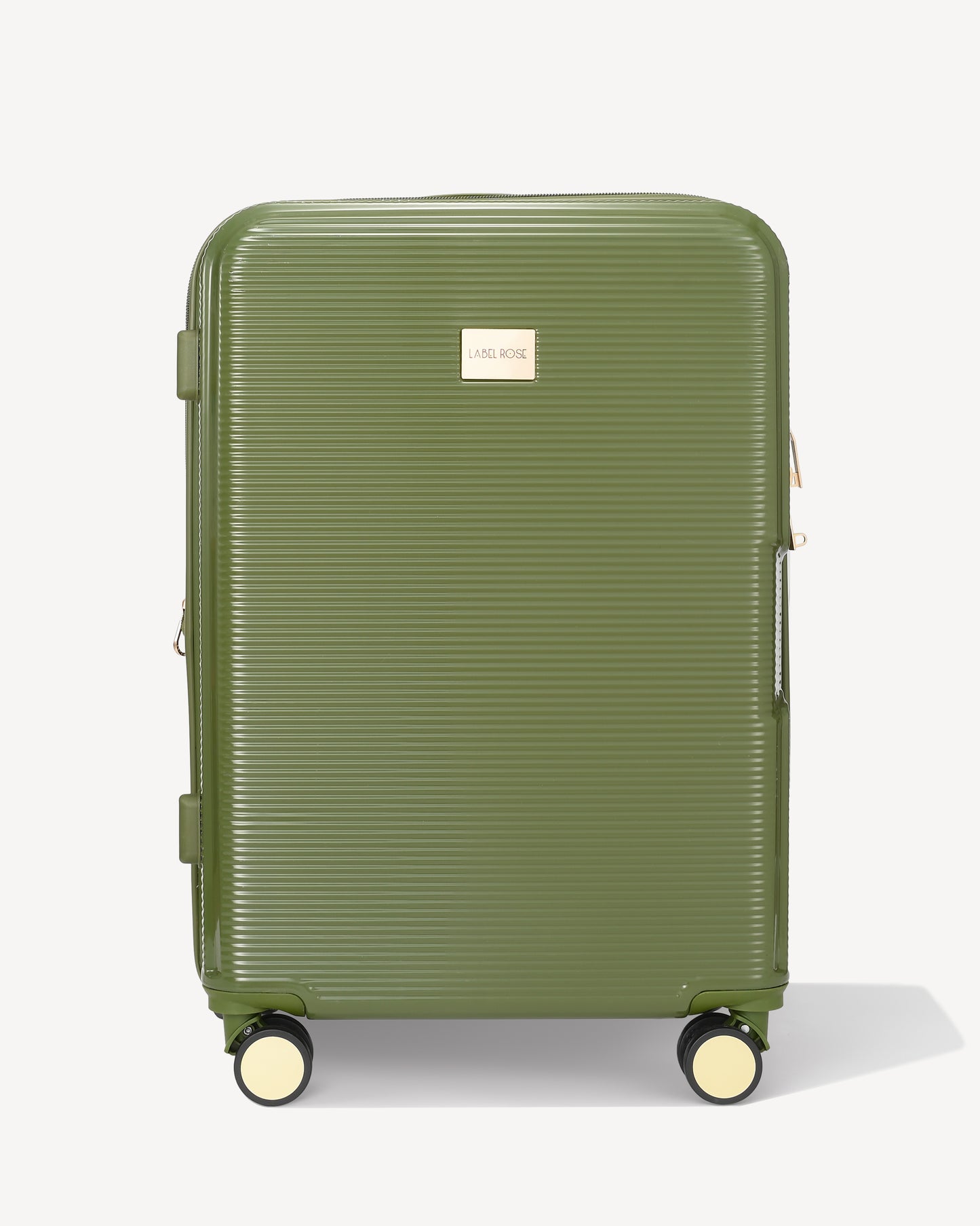 Shiny trolley suitcase four wheels - GREEN