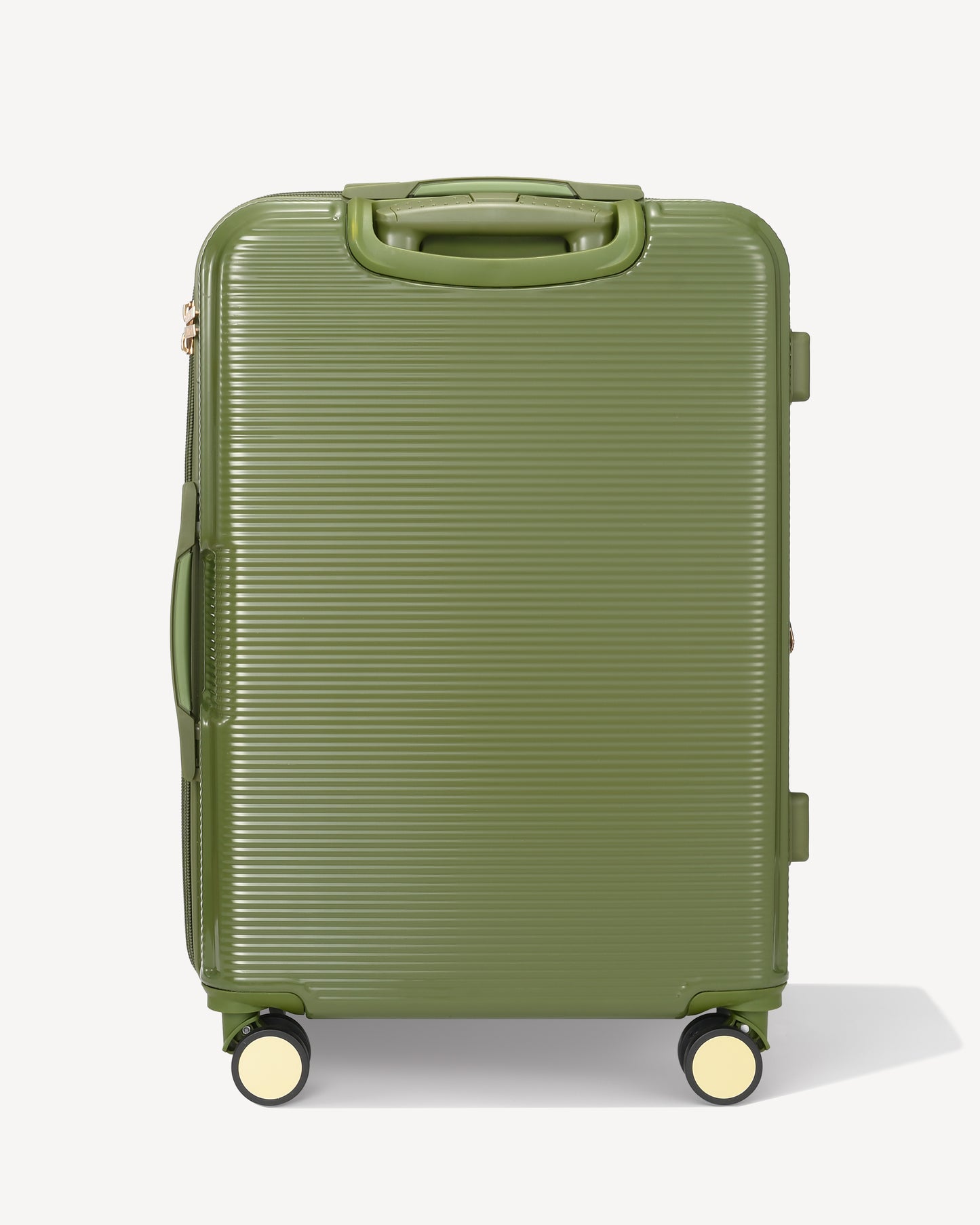 Valigia trolley lucido quattro ruote - VERDE