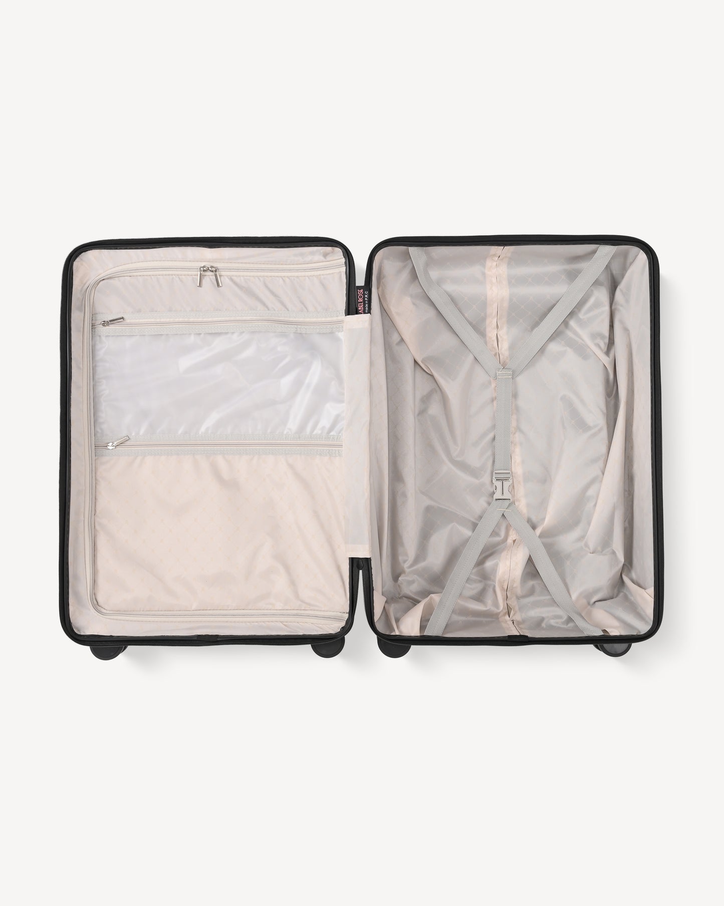 Matte trolley suitcase four wheels - BLACK