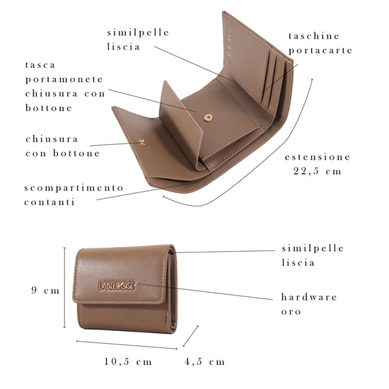AURA WALLET - TAUPE