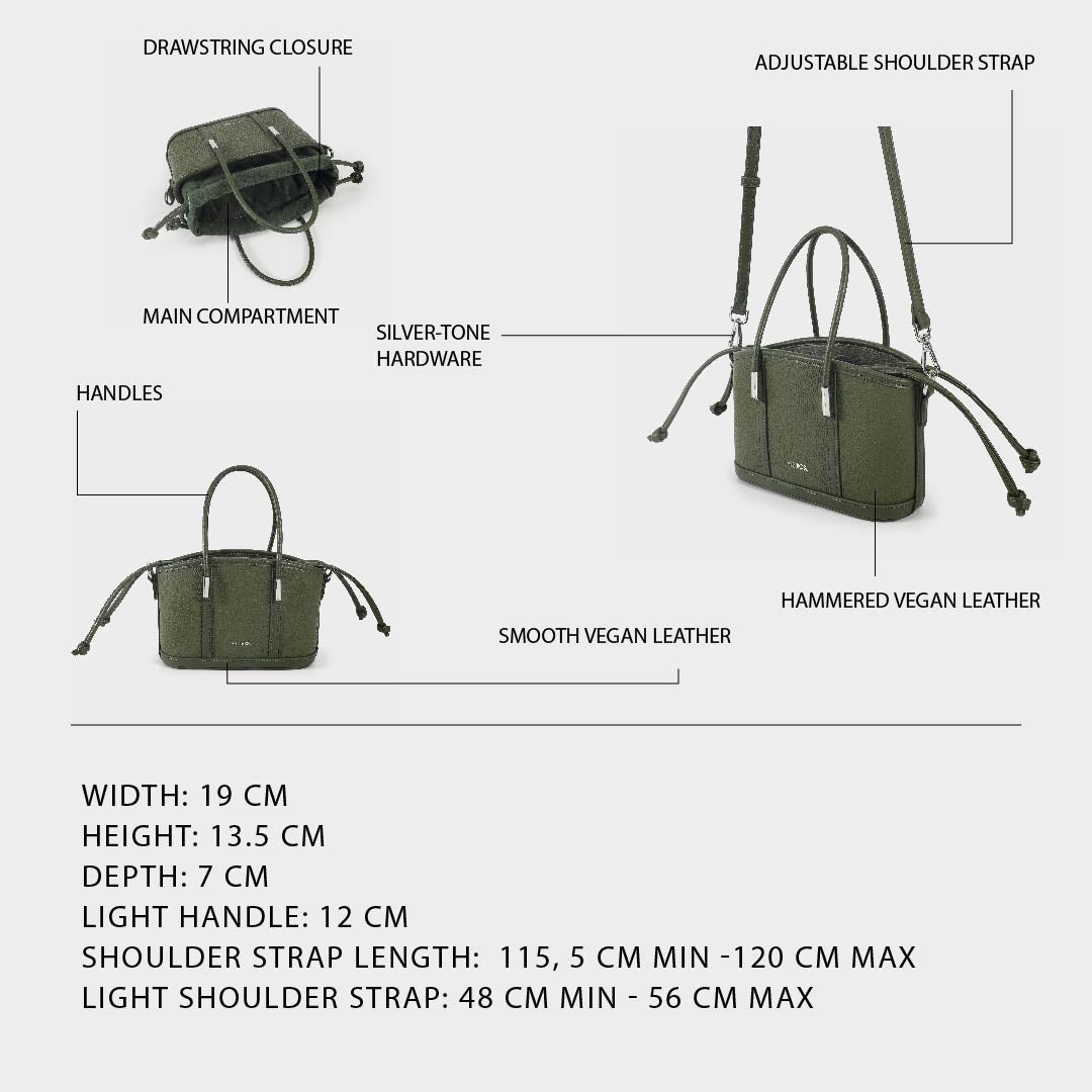 Borsa a mano LEA - VERDE
