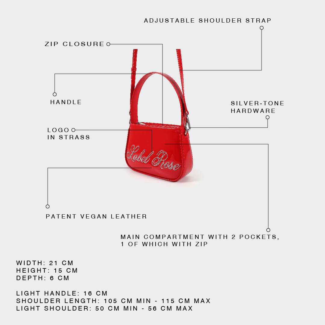 Mini bag in vernice LIBERTY - ROSSO