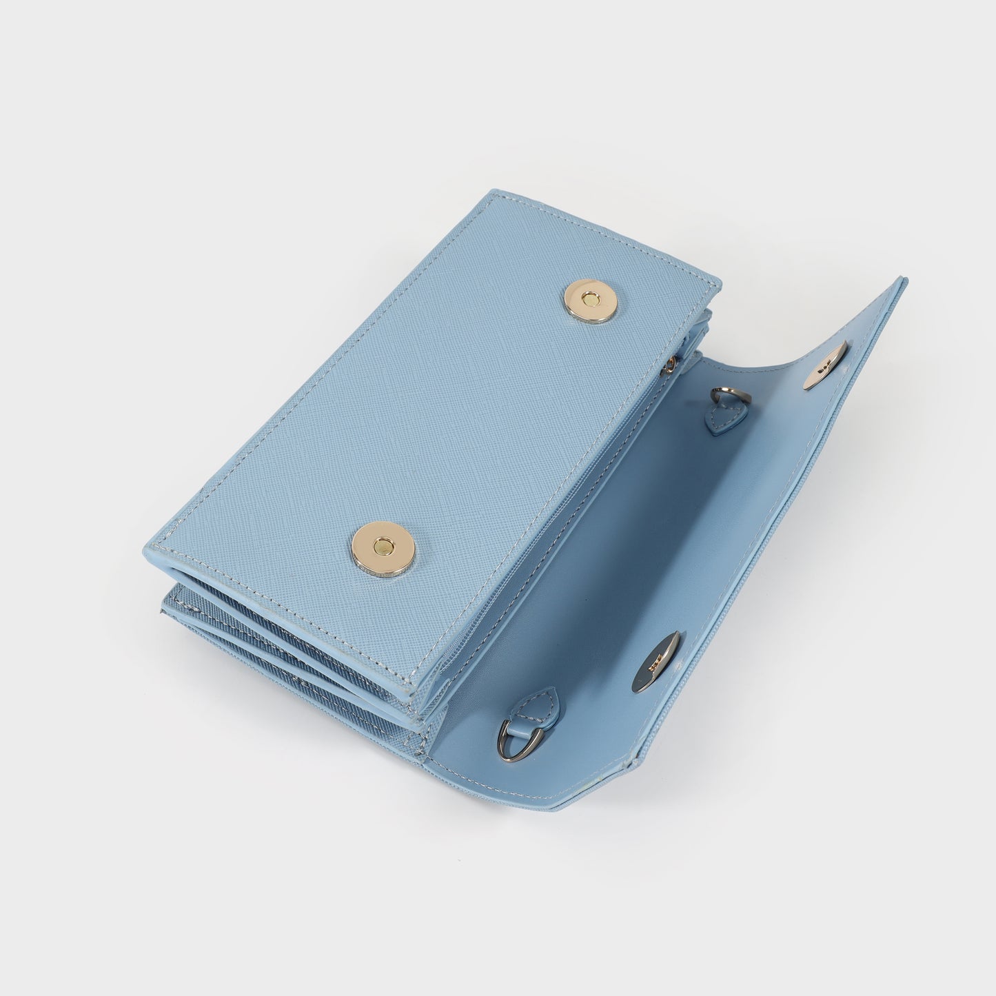Pochette WALLET ON CHAIN - CELESTE
