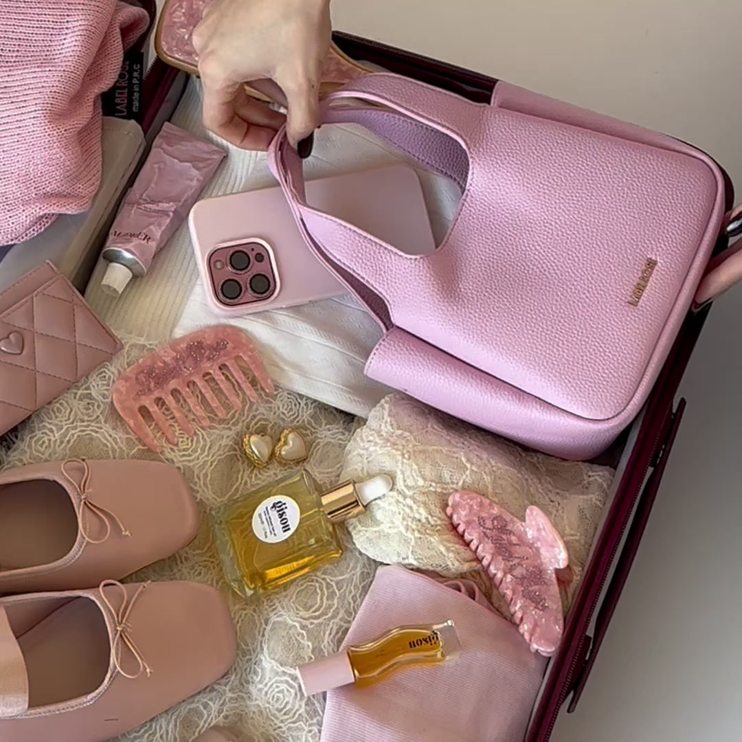 Load and play video in Gallery viewer, DAISY SMALL Handbag - LILAC