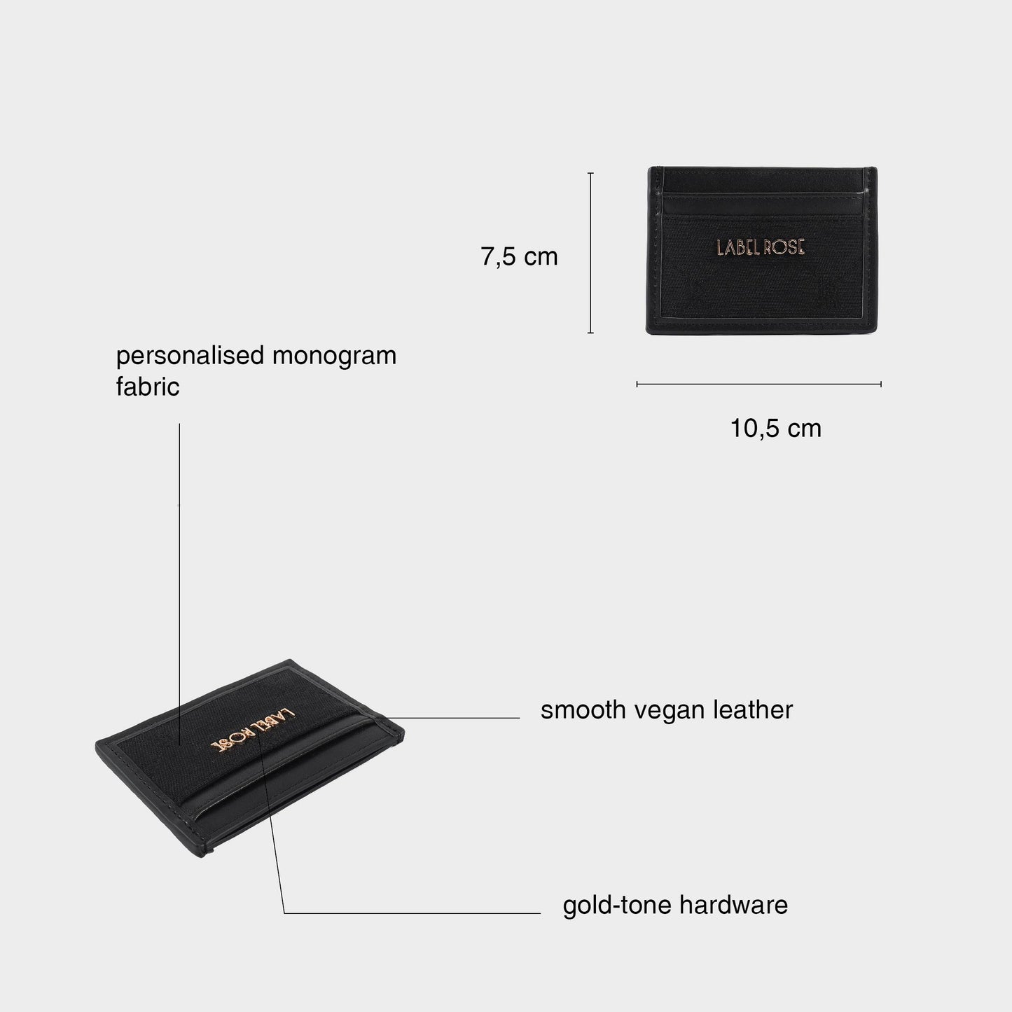 Portacarte NEW MONOGRAM CARD WALLET - NERO