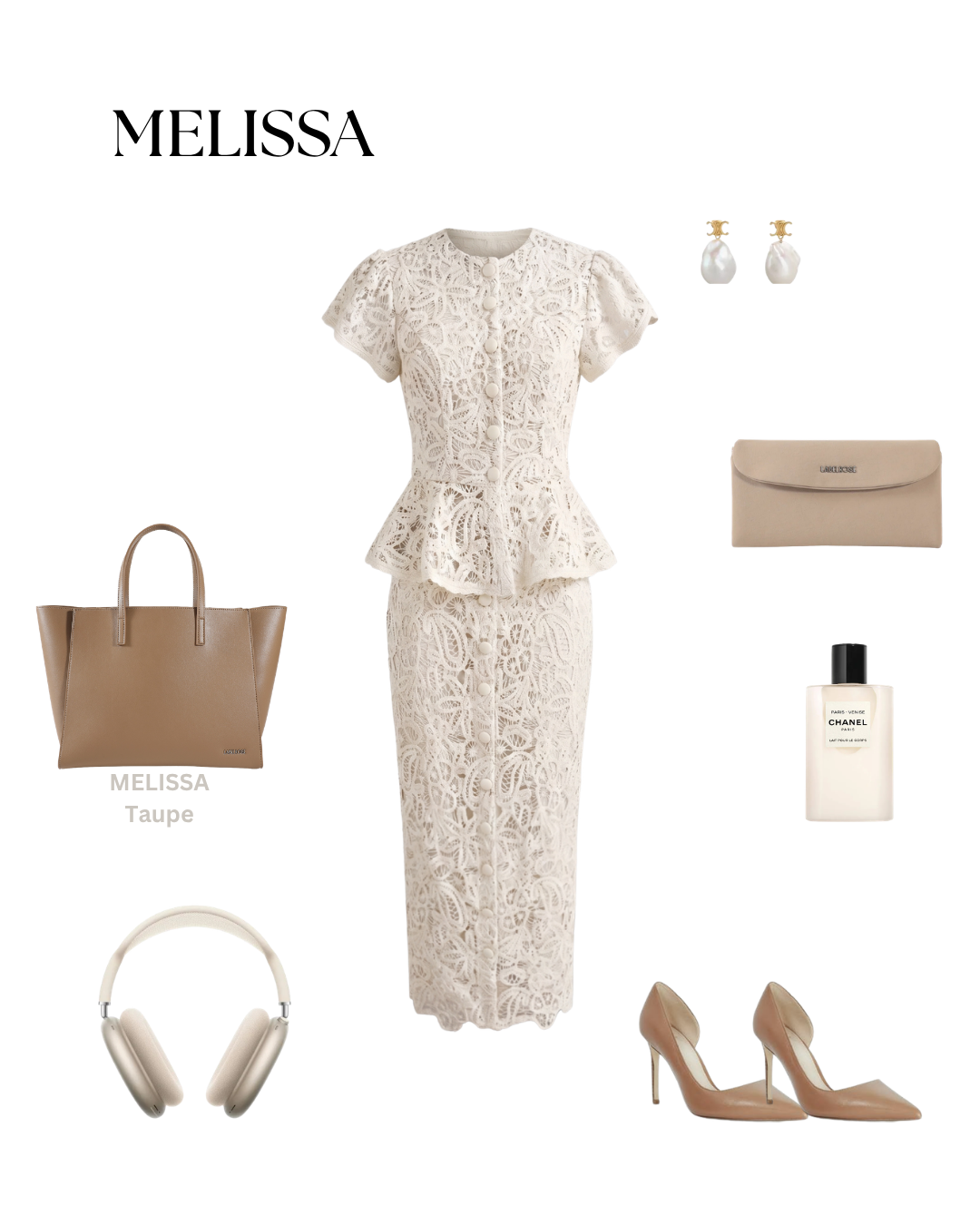 Bolso de mano MELISSA - TAUPE