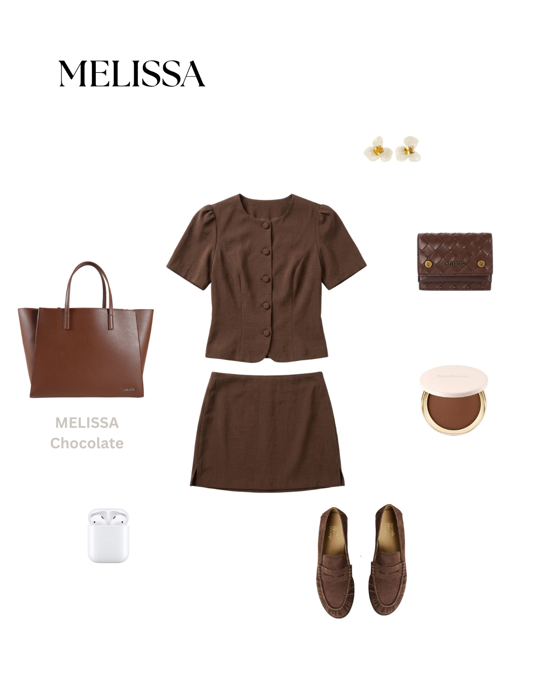 Bolso de mano MELISSA - CHOCOLATE