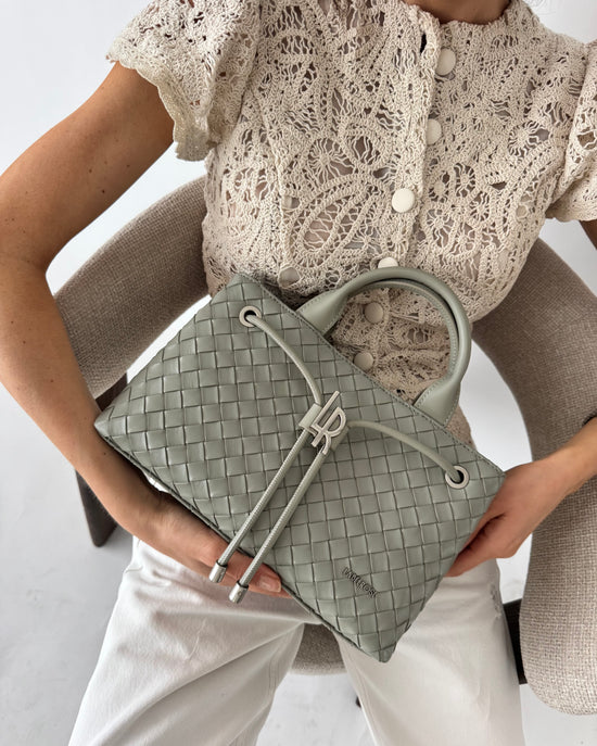 Borsa a mano MEGAN - GREEN MATCHA