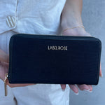 NEW MONOGRAM BIG WALLET - BLACK