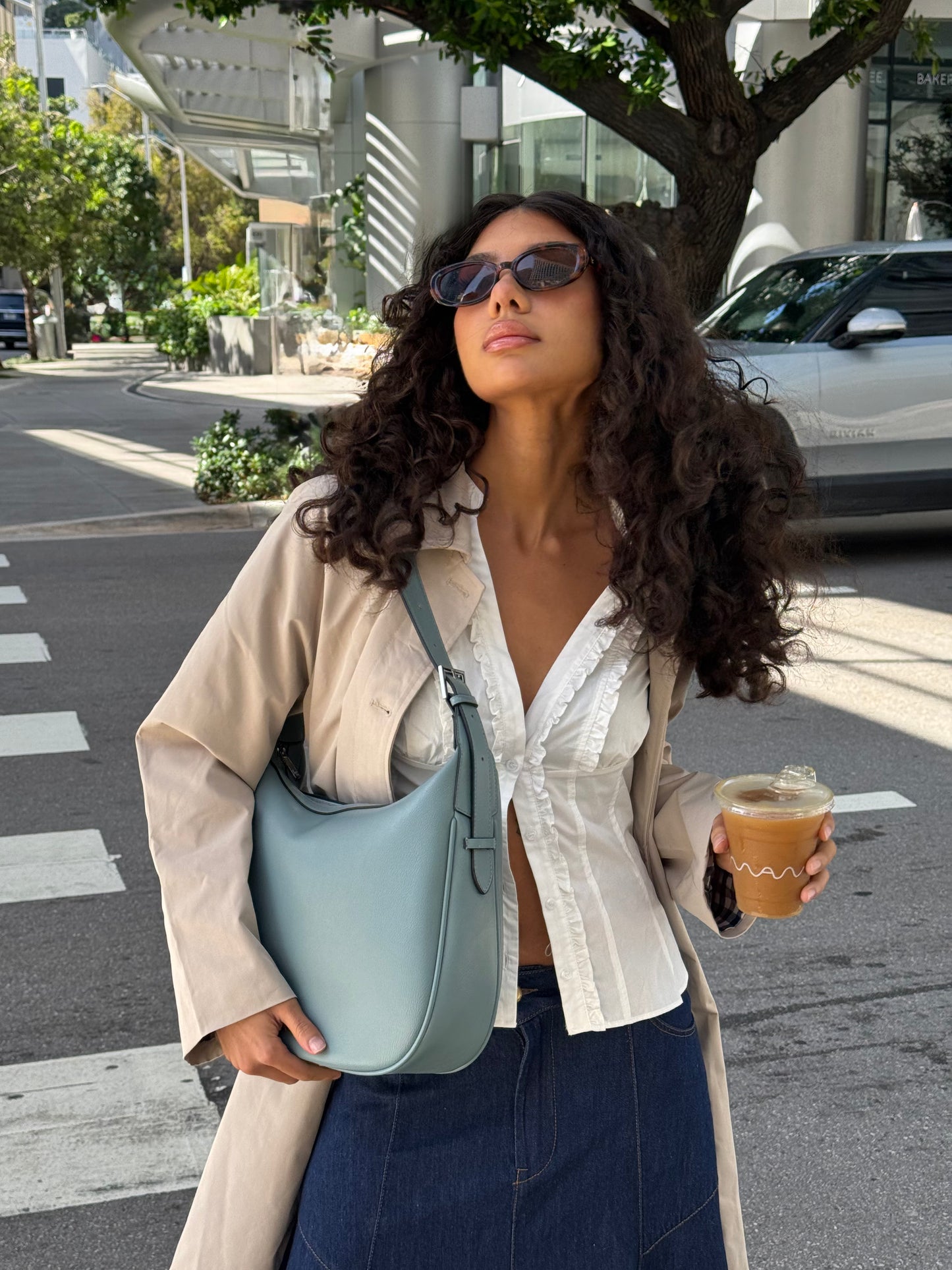 LILLIAN Shoulder Bag - CADET BLUE