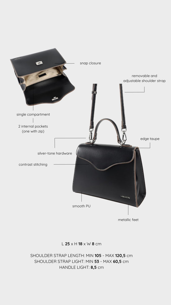 Borsa a tracolla ISABEL - BLACK