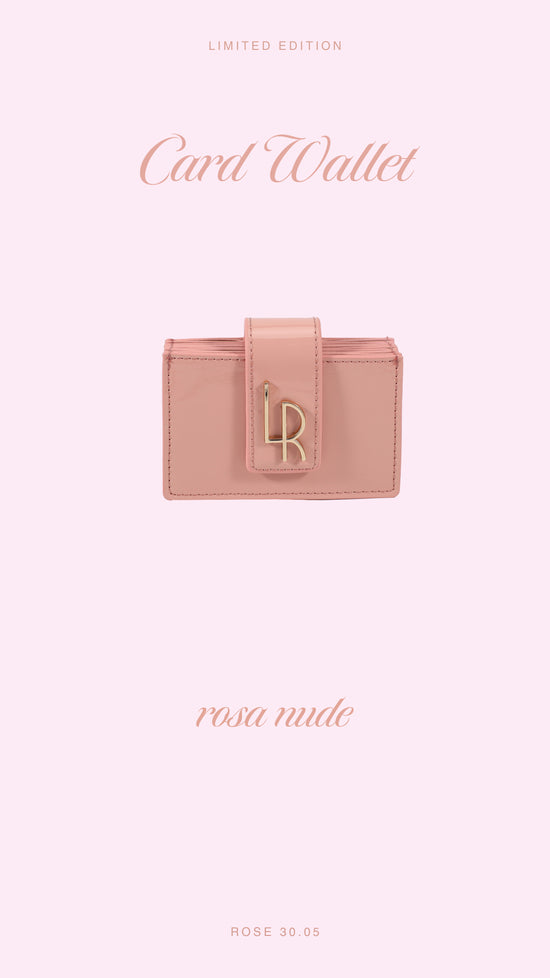 ROSE CARD WALLET 30.05 LE - NUDE PINK