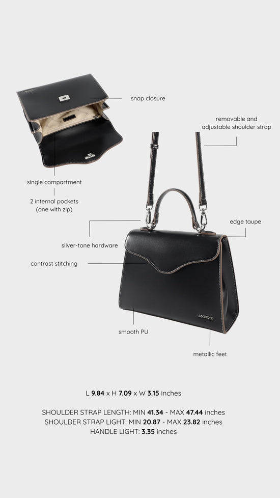 Borsa a tracolla ISABEL - BLACK