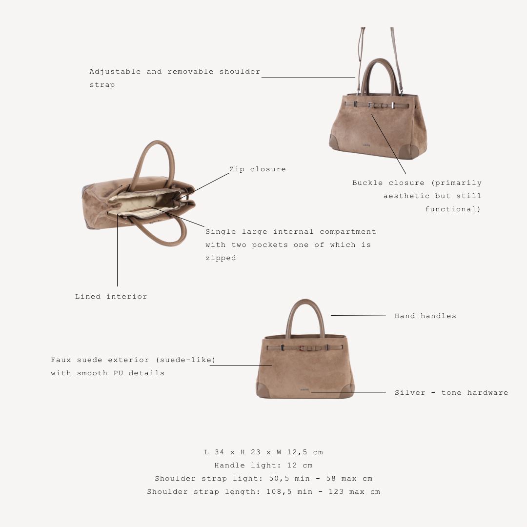 MINA handbag - TAUPE