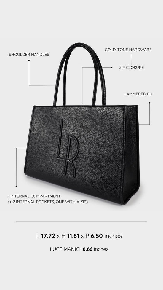Borsa a spalla in similpelle FREYA - BLACK