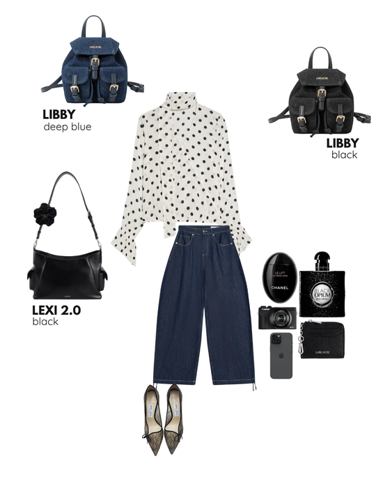 Bandolera LIBBY - NEGRO