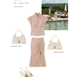 Borsa a mano CHERIE- WHITE SATIN GOLD