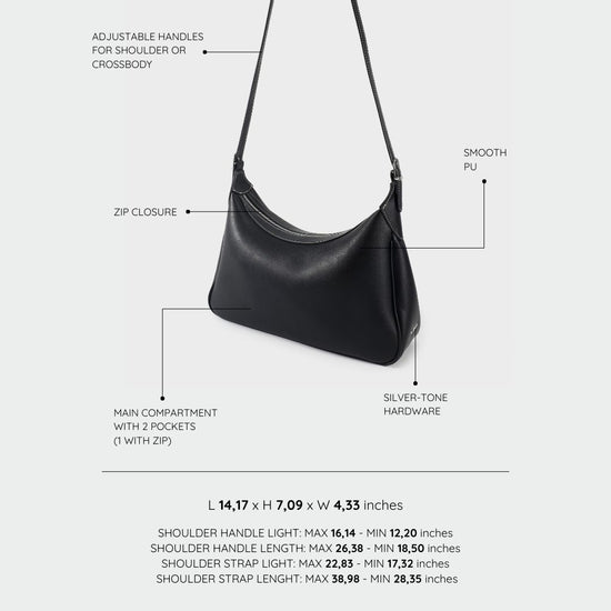 Borsa a spalla GABRY - BLACK