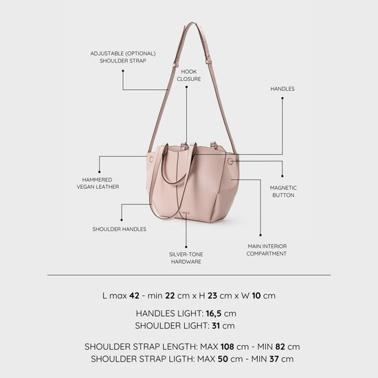 Borsa a spalla SCARLETT SMALL - ROSA