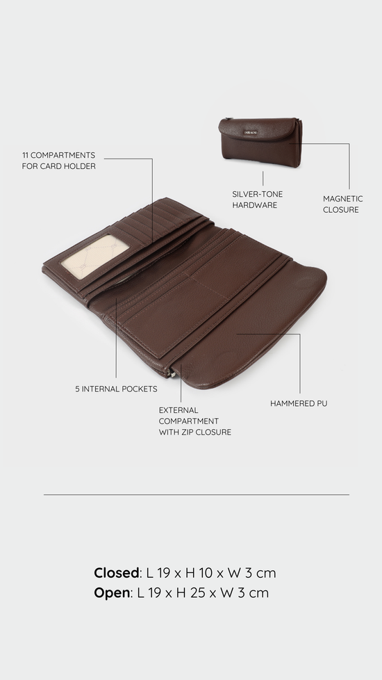 Portafoglio GEORGIE WALLET - BROWN