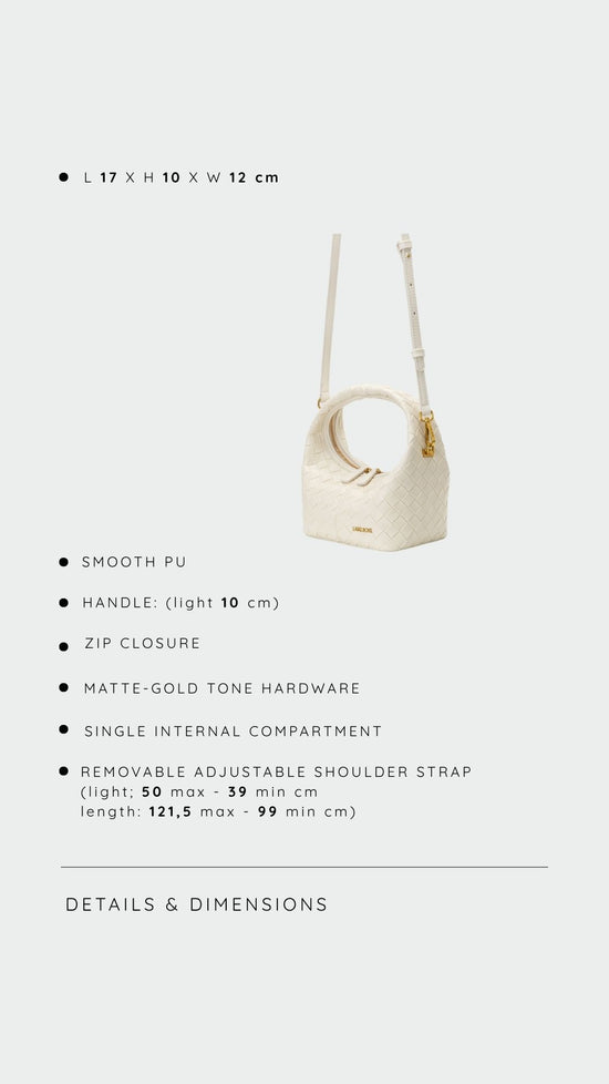 Borsa a mano WEAVE ICON - MILK