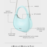 Bolso de mano mini LADY - AZUL CLARO