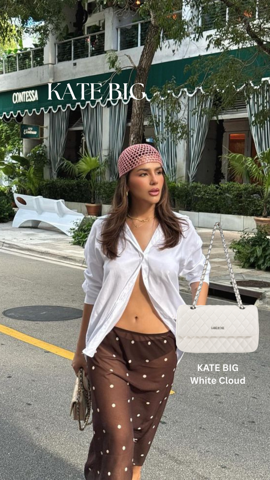 Borsa a spalla KATE BIG - CLOUD WHITE